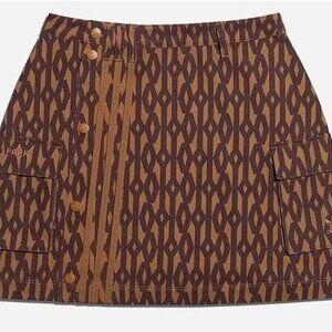 Ivy Park x Adidas Monogram Skirt Wild Brown Plus Sz 3